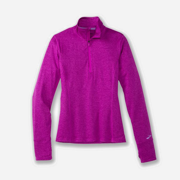 Brooks Dash 1/2 Zip - Chaquetas Mujer - Moradas/Magenta (AF8340279)